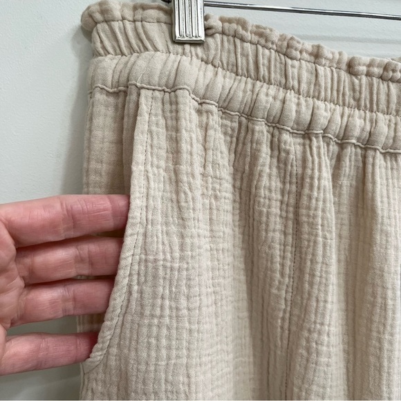 Rails Leon Pull On Pant in Flax Gauzy Breezy Lightweight Cotton Pockets Large - Picture 12 of 16